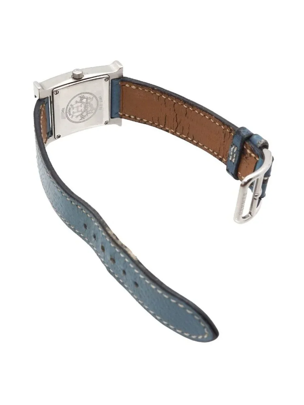 Hermes H Watch Blue Quartz